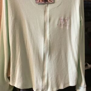 Buddy by the Sea Women's Mint Green Zip-Up terrycloth, hoodie, new, Small